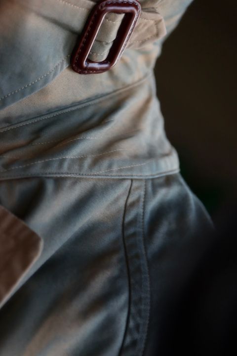 YOKE 23SS SPRAY PRINTED TRENCH COATスタイル