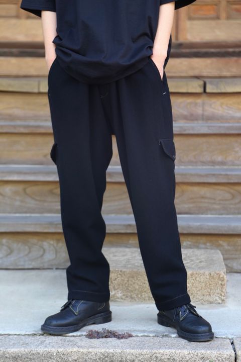 Yohji Yamamoto 21AW Y-ホック付きPフラノ PANTS(HX-P32-118) style. 2021.07.13.