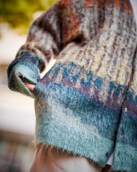 YOKE 新作TREE JAQUARD MOHAIR BUTTONED CARDIGAN style.2024.11.22