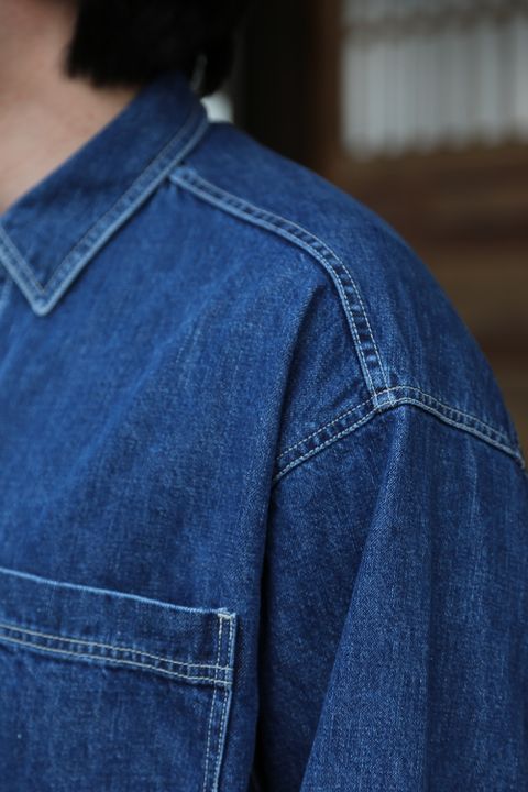 Graphpaper Denime Regular Collar Shirt style.2021.2.20.