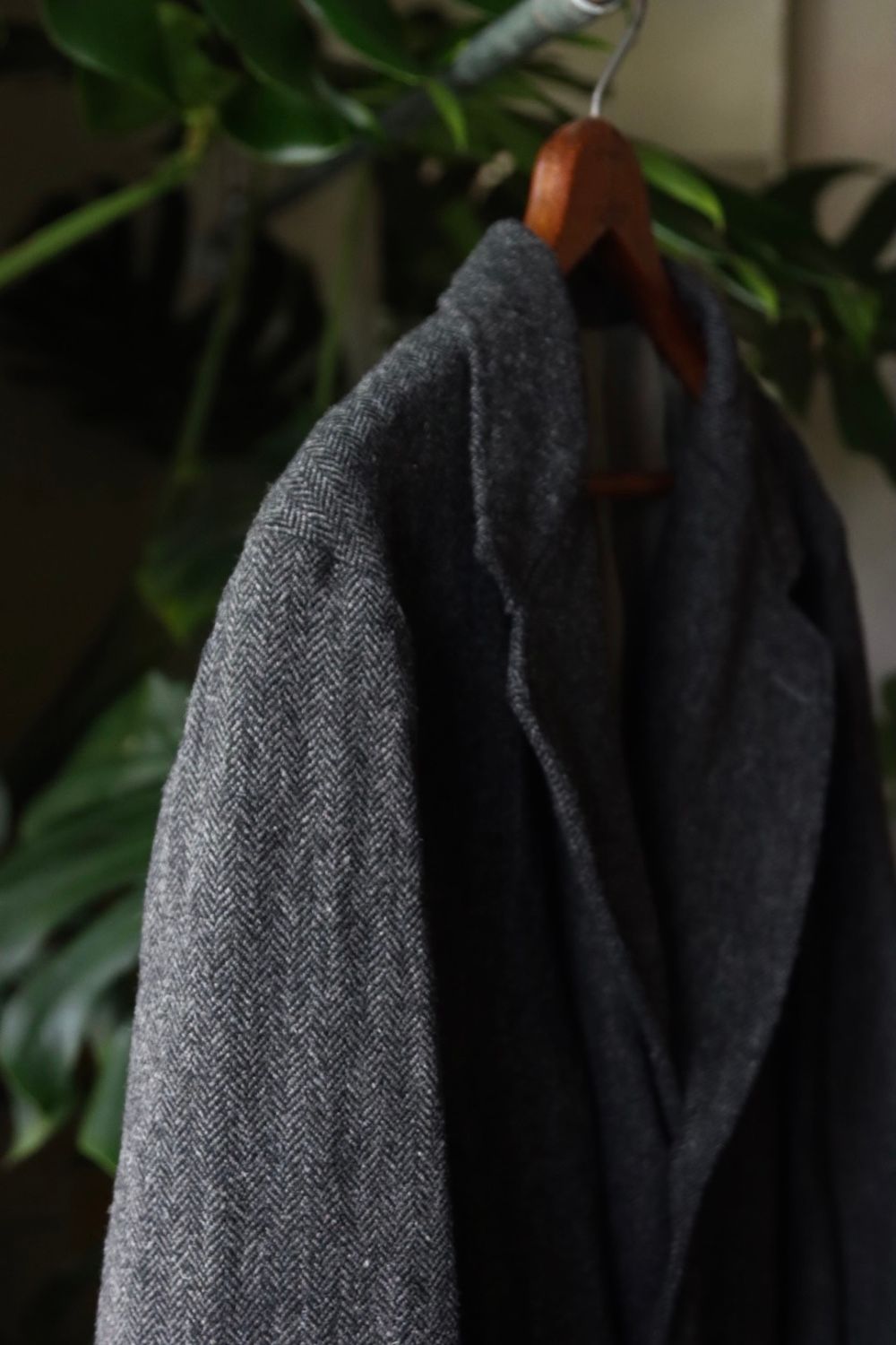 アプレッセ22FW Tweed Tailored Jacket(22AAP-01-16H)CHARCOAL