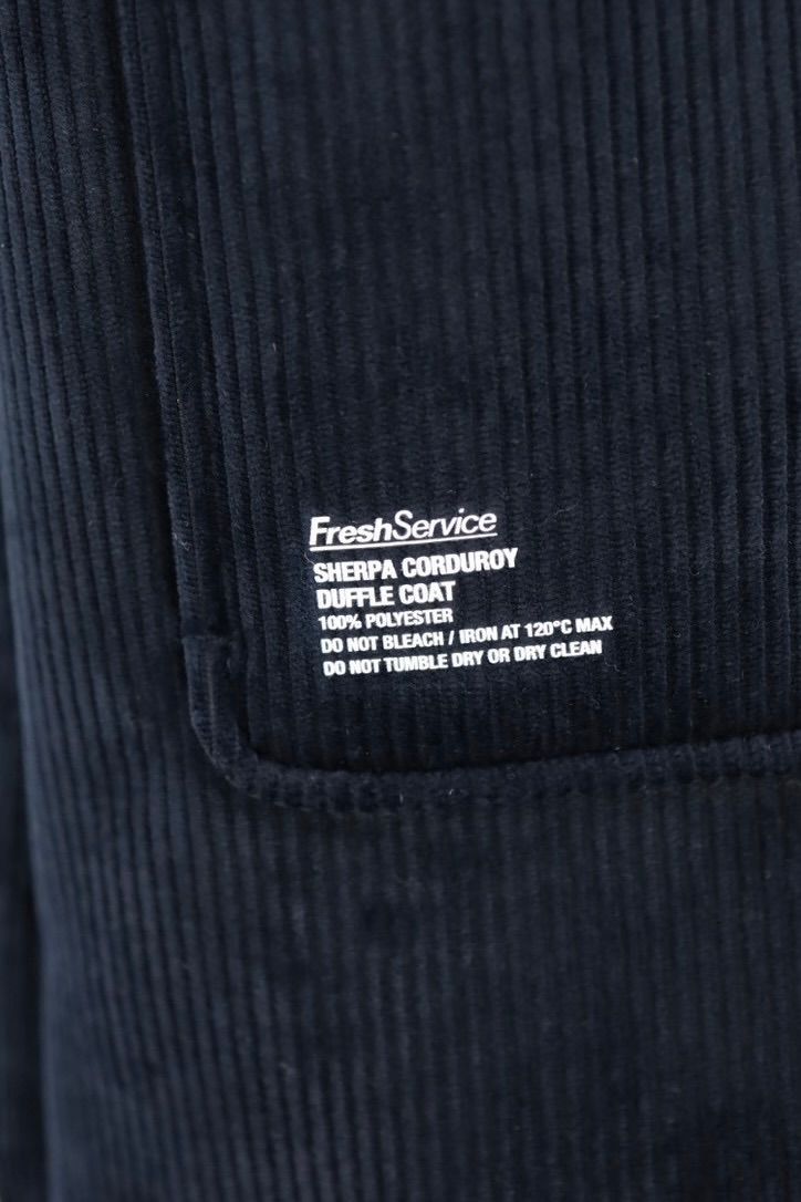 フレッシュサービス SHERPA CORDUROY DUFFLE COAT(FSC254-10064)NAVY☆11月22日(土)発売！