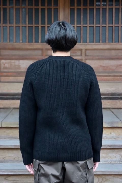 A.PRESSE Fisherman Cardigan Sweater(21AAP-03-02M)BLACK style