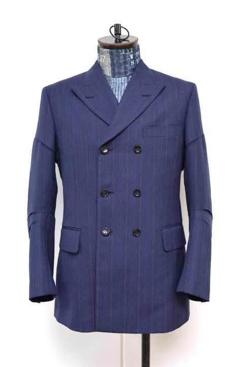 ジュンヤワタナベマン 26SS ウールストライプジャケット(WQ-J018-051)