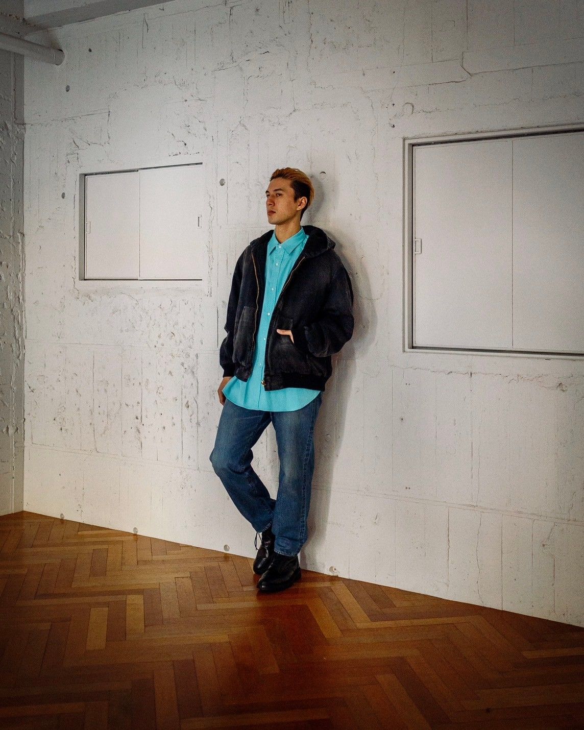 アプレッセ Silk Linen Hooded Parka(25SAP-01-14H)BLACK☆1月26日再入荷！