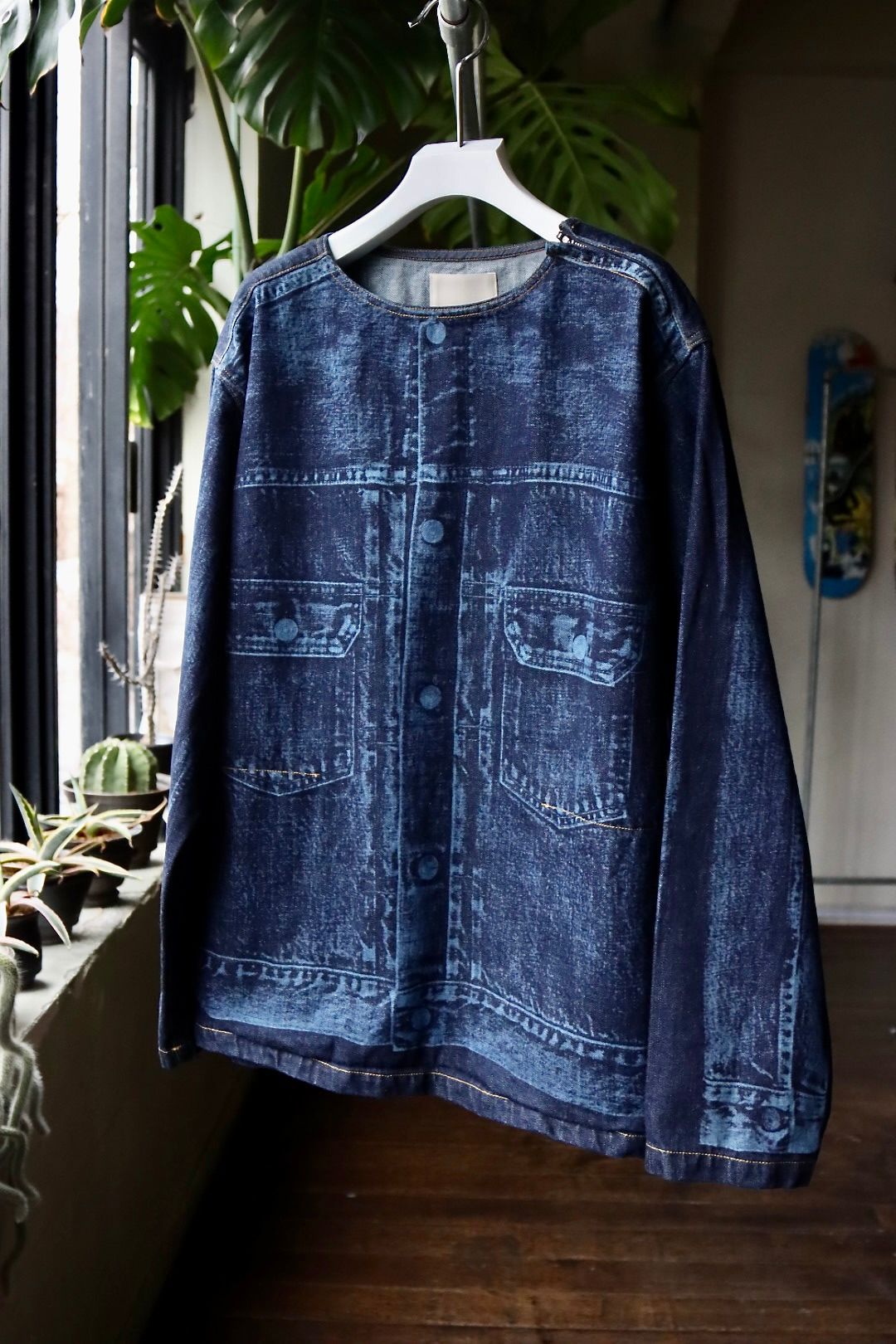 ヨーク23SSデニムシャツ LASER PROCESSED DENIM PULLOVER(YK23SS0469SH)INDIGO