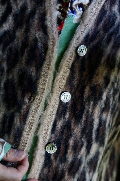 ©SAINT M×××××× MOHAIR CARDIGAN"LEOPARD"スタイル