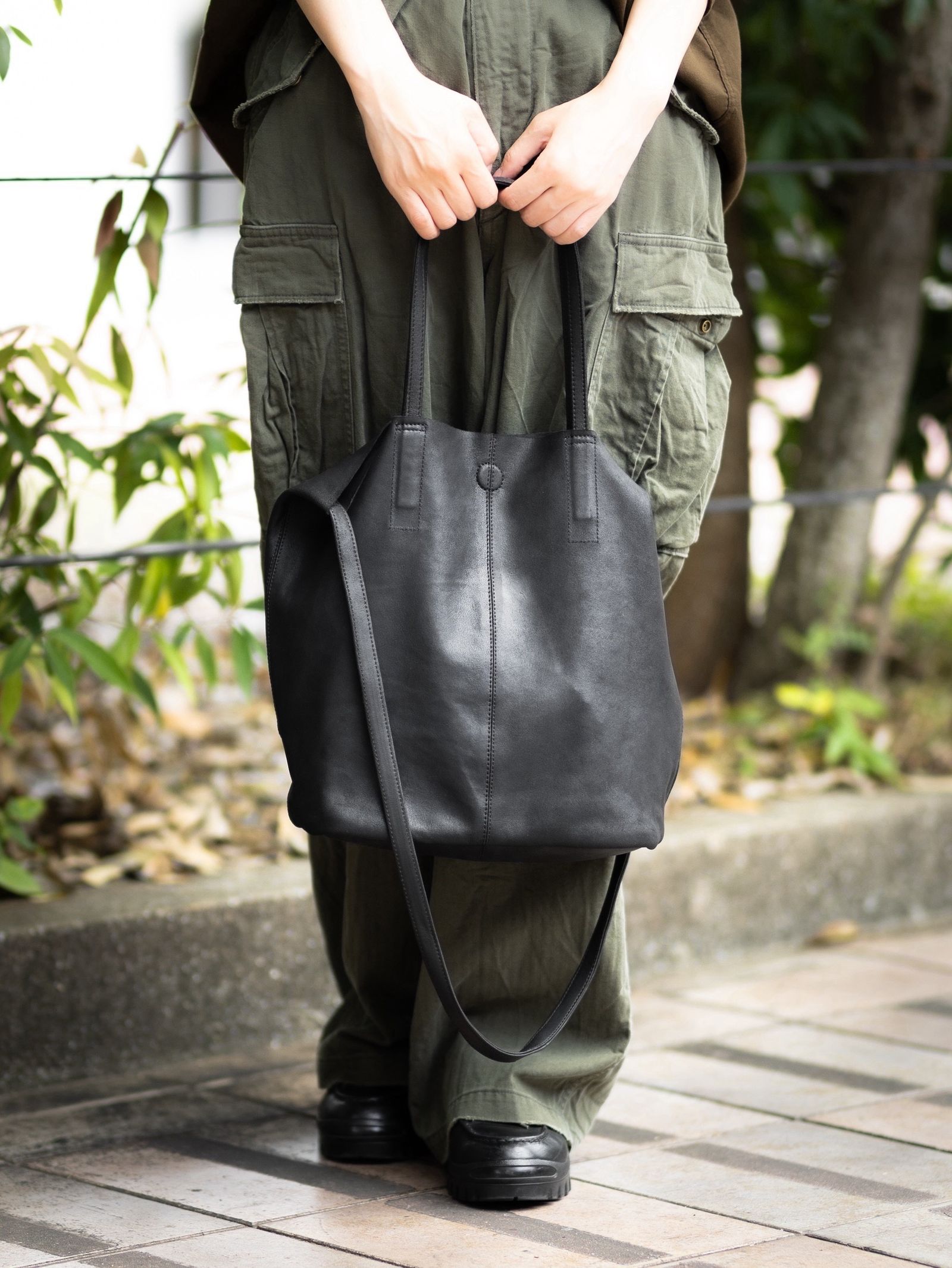Morphee / モルフェトートバッグ 【LONG】3WAY MIDIUM TOTE(ML-BLK)BLACK☆8月27日(木)再入荷いたしました！
