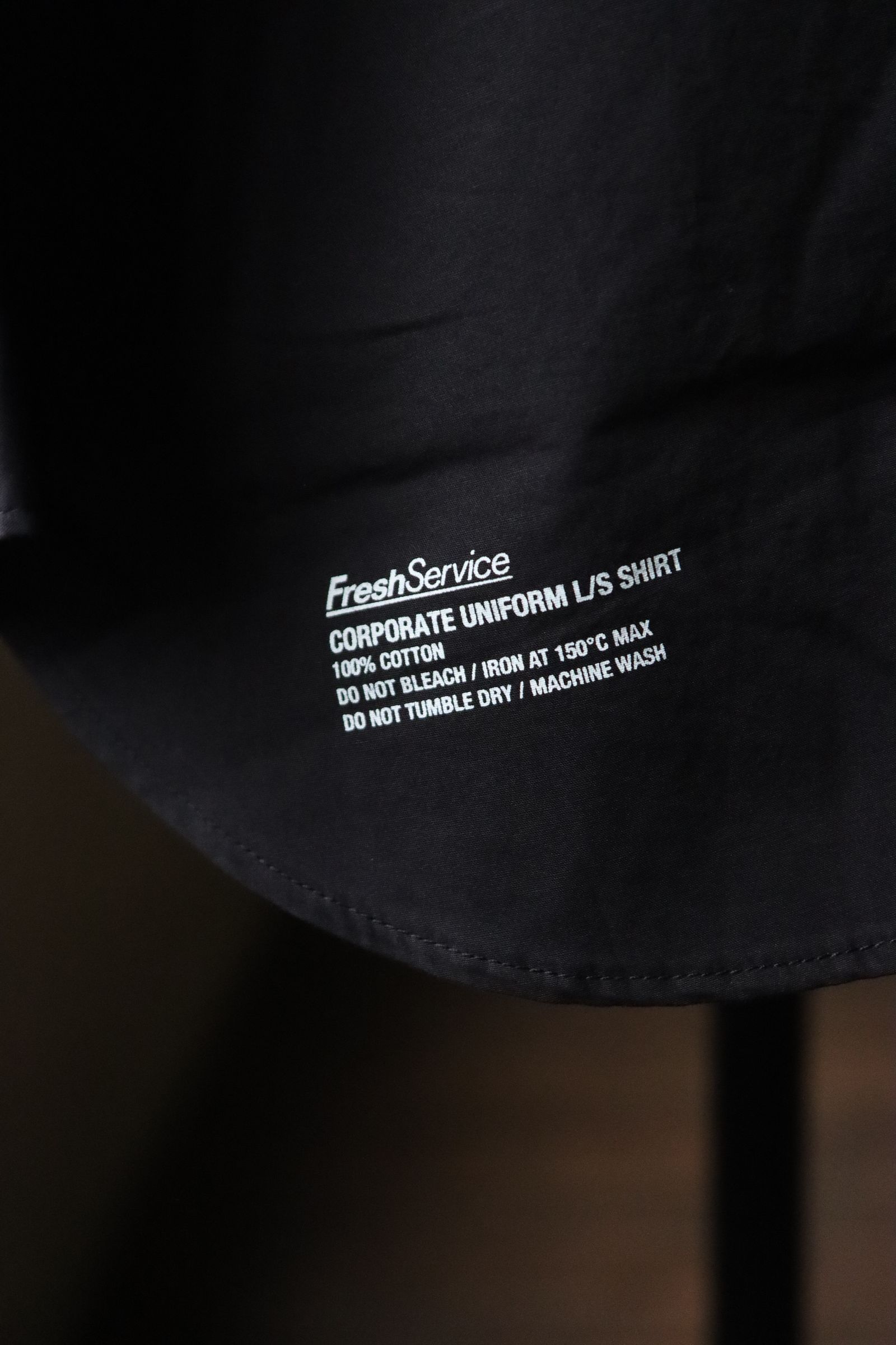 フレッシュサービス CORPORATE UNIFORM L/S SHIRT(FSC253-50105B)BLACK☆8月9日(土)発売！