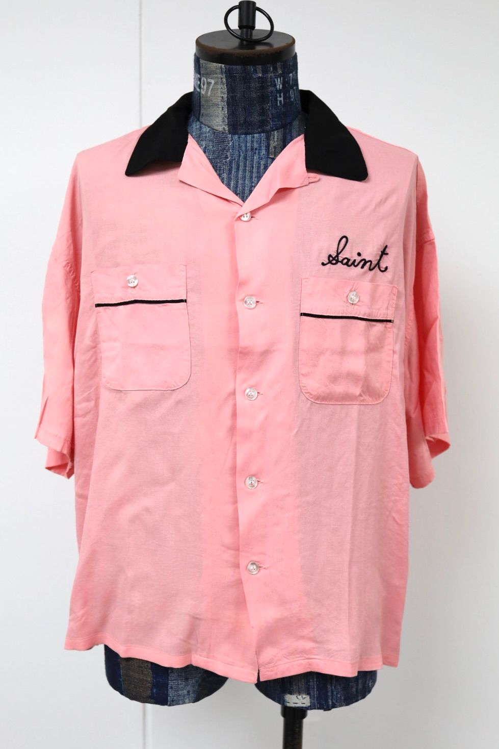 セントマイケル 26SS BOWLING SHIRT(SM-MK8-0000-036)PINK☆4月29日(水)新作発売！