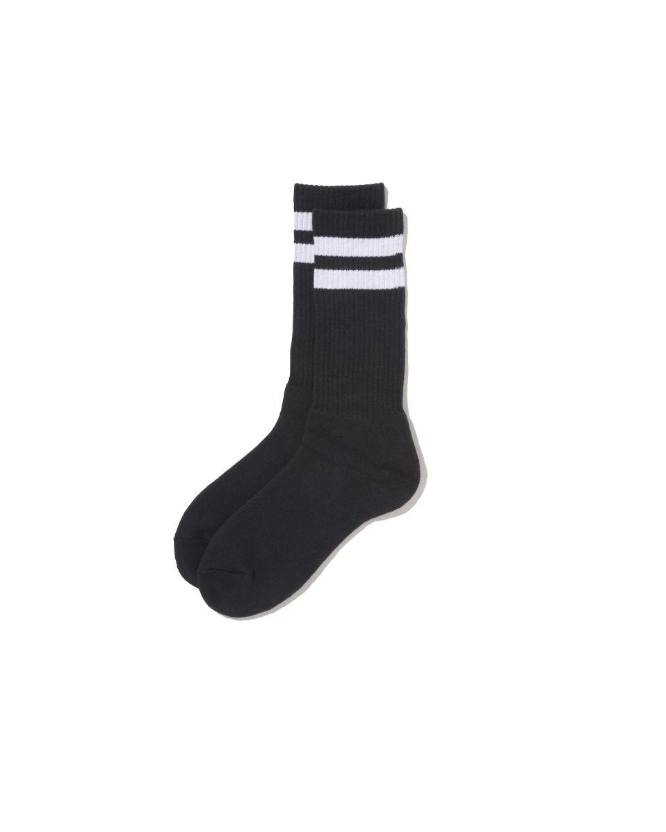 フレッシュサービスソックス 2-PACK LINE SOCKS (BLACK×WHITE)☆7月11日(土)発売！