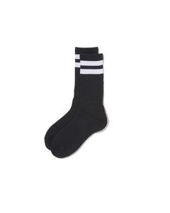フレッシュサービスソックス 2-PACK LINE SOCKS (BLACK×WHITE)☆7月11日(土)発売！
