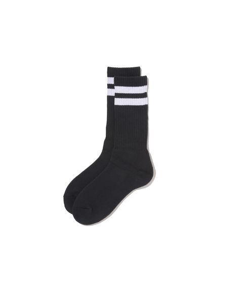 フレッシュサービスソックス 2-PACK LINE SOCKS (BLACK×WHITE)☆7月11日(土)発売！