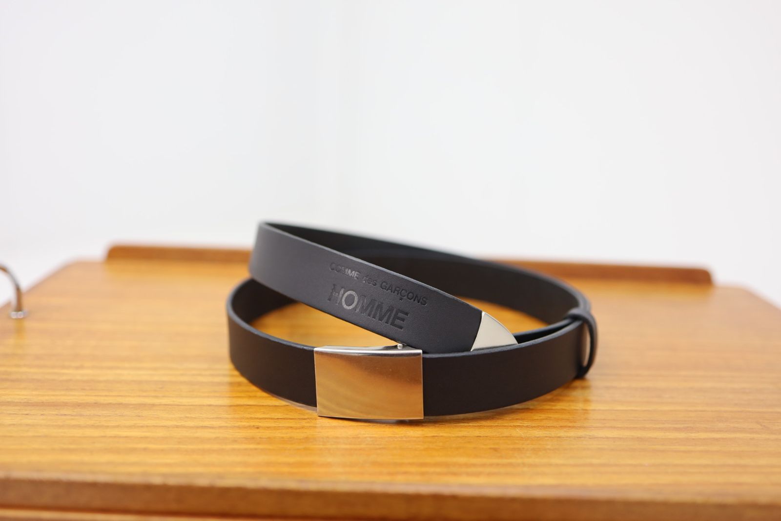 コムデギャルソンオム ステアオイルスムースベルト(HQ-K301-051)BLACK☆2月6日(金)発売！