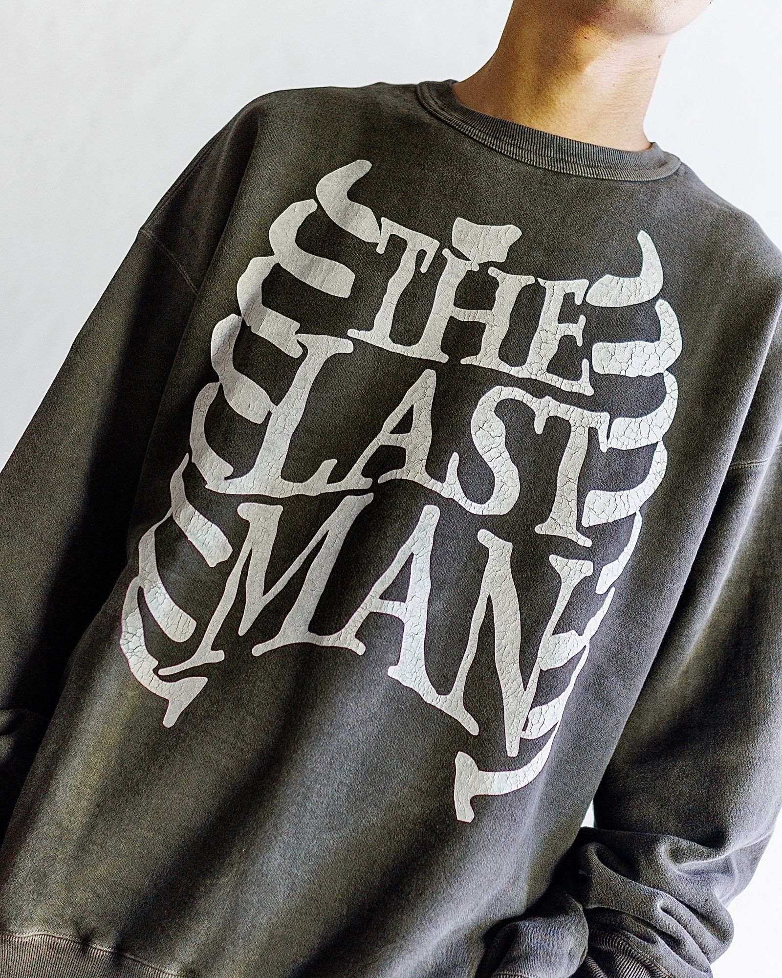 LASTMAN PRINTED CREW NECK "BONE" スタイル
