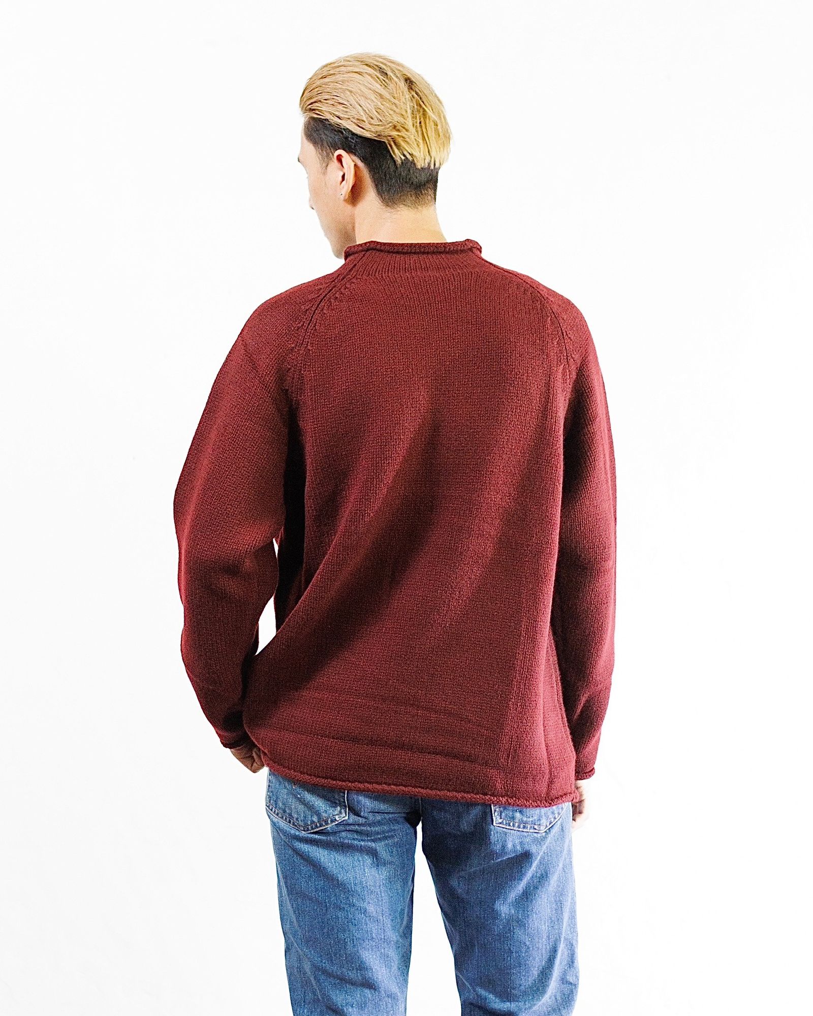 アプレッセ Roll Neck Sweater(24AAP-03-08K)BURGUNDY