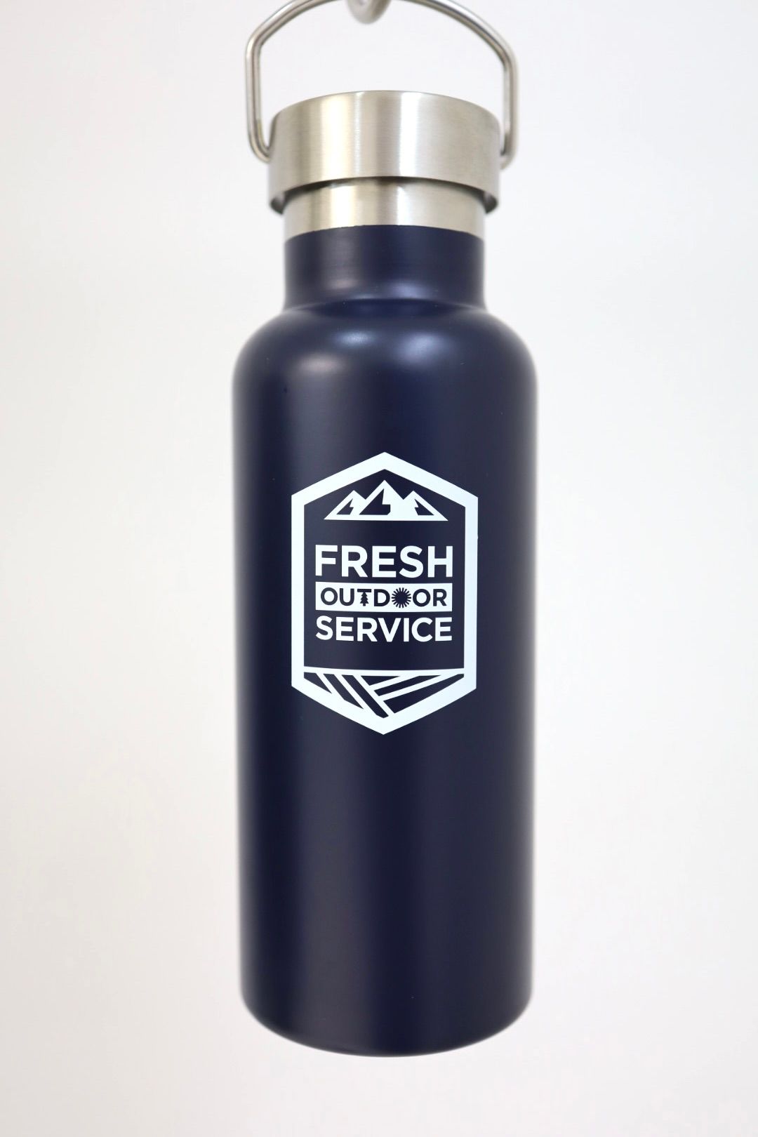 フレッシュサービス  METAL HANDLE THERMO BOTTLE(FSP262-99062)NAVY