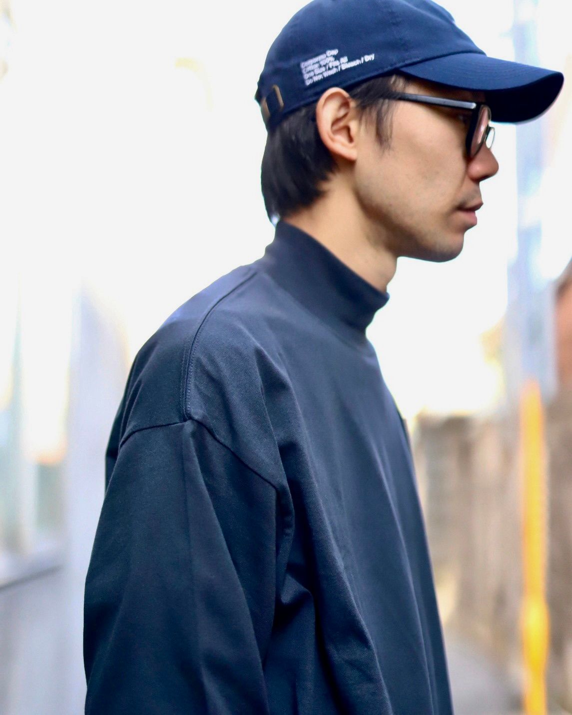 フレッシュサービス 2-PACK CORPORATE L/S MOCK NECK TEE (NAVY)