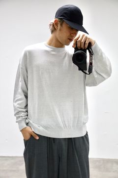 S.F.C 26SS エスエフシー BIG LS COTTON KNIT TEE(SFCSS26KN02)Grey M☆2月28日(土)発売！