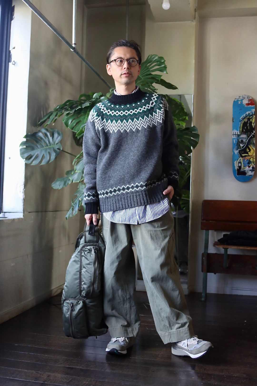 JUNYA WATANABE COMME des GARCONS MAN ウールジャガードニット