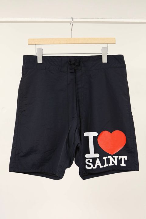 セントマイケル 26SS I LOVE SAINT_NYLON SHORTS(SM-MK8-0000-071)BLACK☆4月29日(水)新作発売！