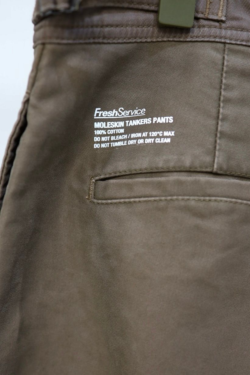 フレッシュサービス MOLESKIN TANKERS PANTS(FSC261-40217)MUD BROWN★2月21日(土)発売