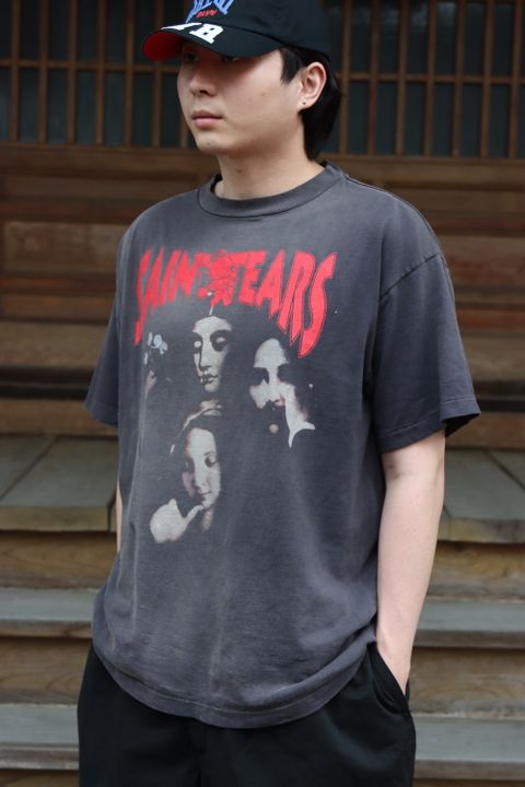 ©SAINT M×××××× DENIM TEARS FACES TEE style.2022.4.26