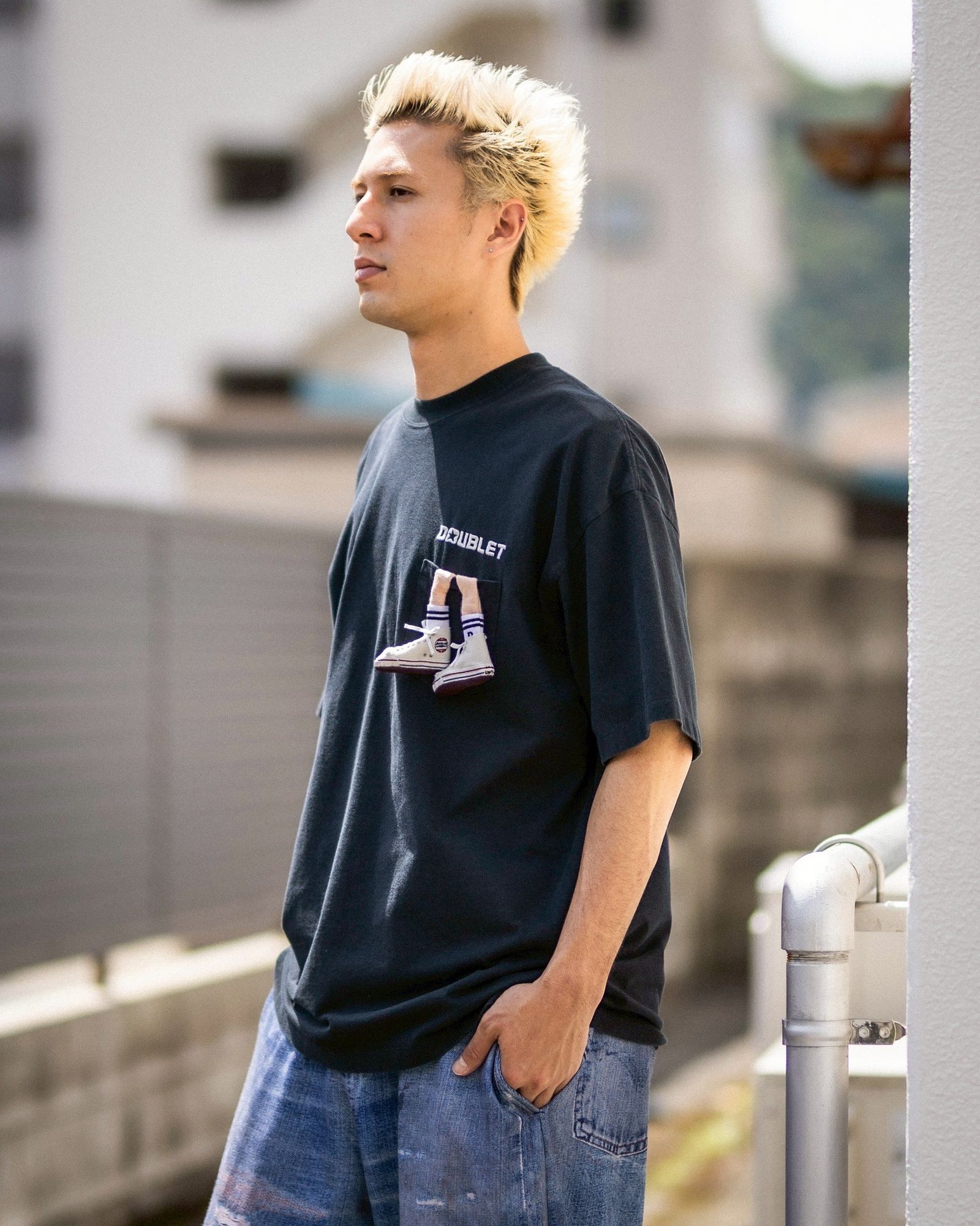 DOUBLET "JACK PARCELL ALLSTAR" EMBROIDERY T-SHIRT ミックススタイル!