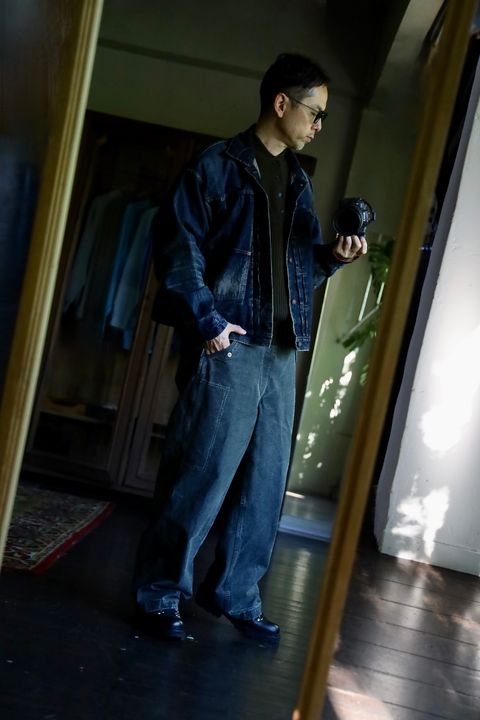 A.PRESSE Jeep Sweaterスタイル