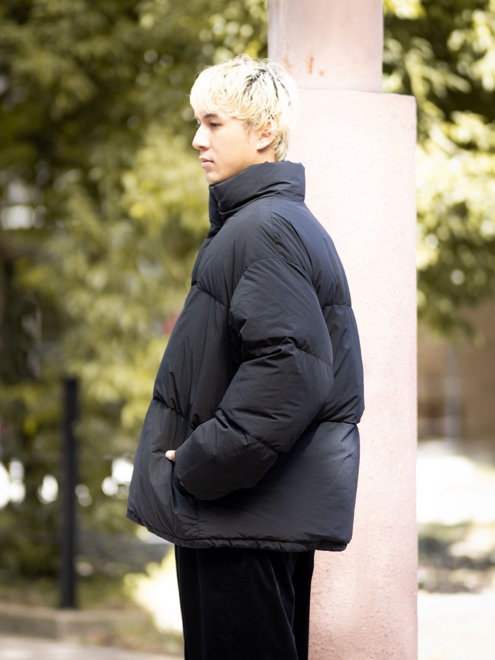 Graphpaper Garment Dyed Down Jacket (BLACK) MARKスタイル！