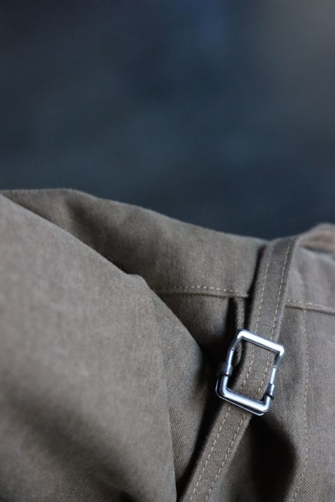 A.PRESSE Motorcycle Half Coat"OLIVE"style.