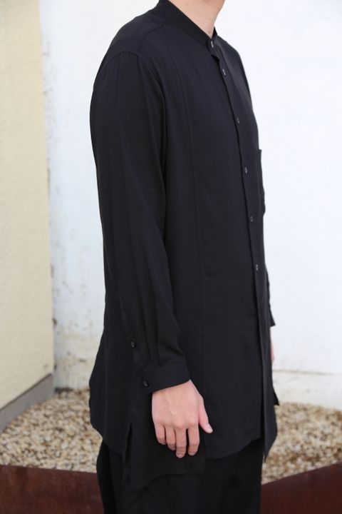 sulvam2020AW 新作Gabardine classic shirt"BLK" style.2020.9.21.