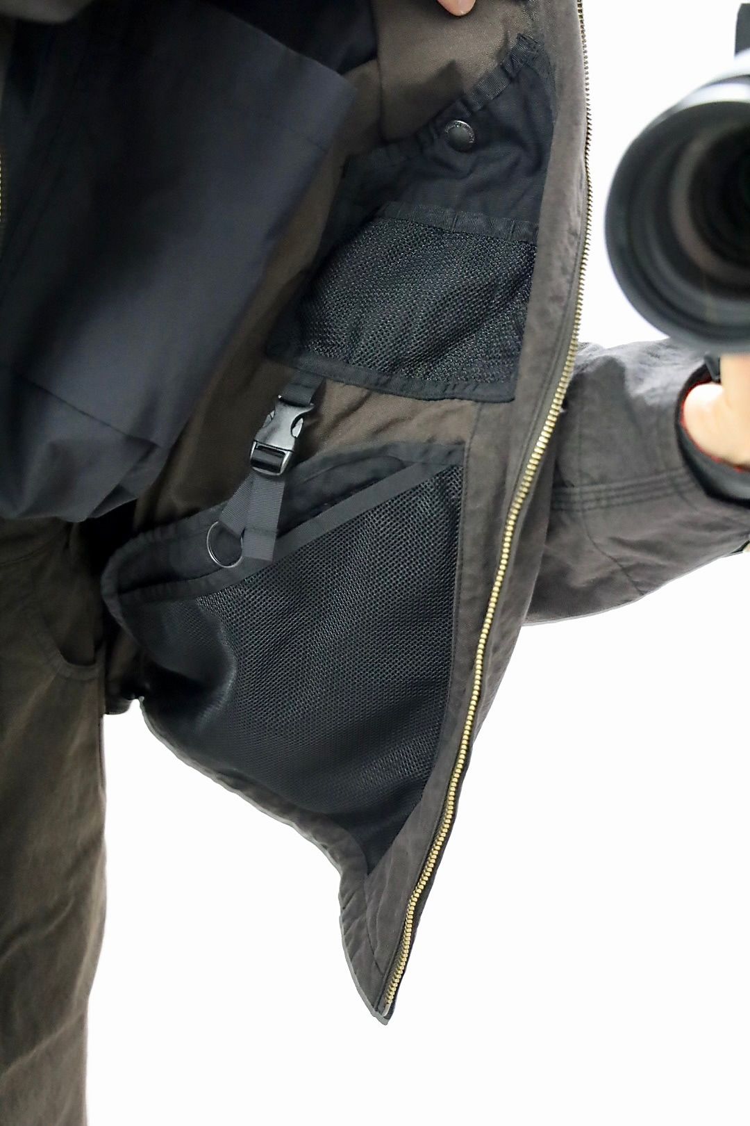 コムデギャルソンオム26SS ナイロンオックス製品染フーデッドパーカ(HQ-J003-051)BROWN☆新作発売！