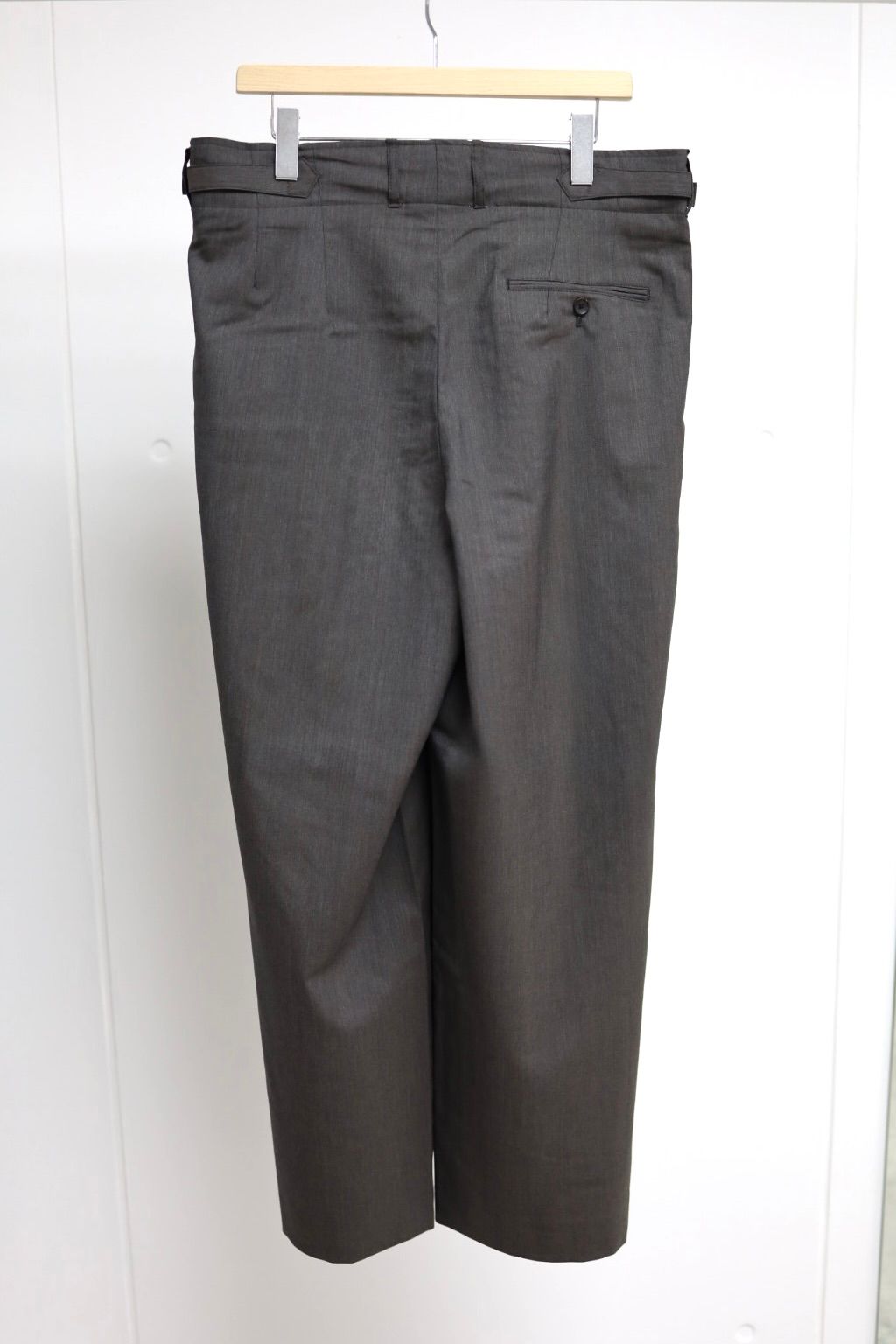 marka 26AW DOUBLE PLEATED MILITARY TROUSERS(M26C01PT01C)BROWN GRAY☆新作発売！