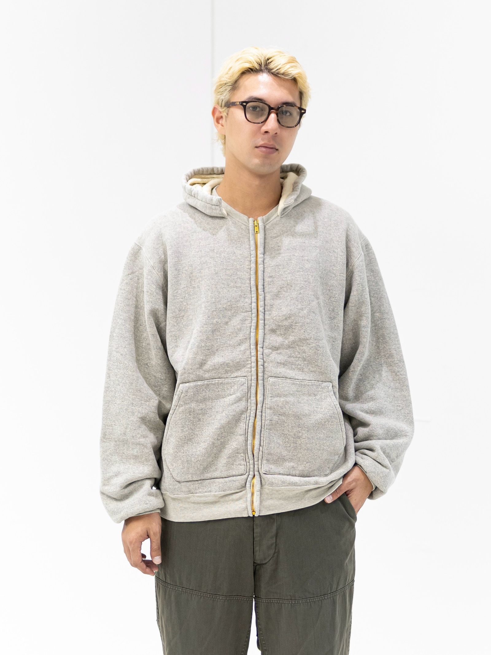 アプレッセ STYLE2 Vintage Attached Hood Zip Parka (GRAY)MARKスタイル