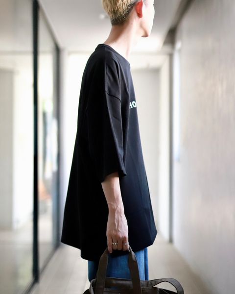 COMME des GARCONS HOMME コムデギャルソンオム 23AW 綿天竺ロゴプリントTシャツスタイル