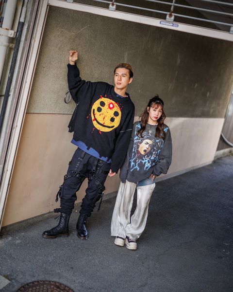 セントマイケル 新作SMILE CP_CREW KNT＆MEDUSA CREW SWT style.2024.11.8