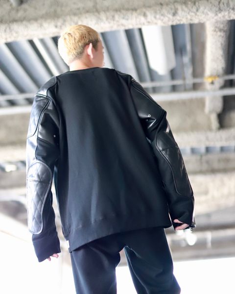 JUNYA WATANABE MAN 23AW 新作REIGNING CHAMPコラボレーション切り替えスウェットスタイル
