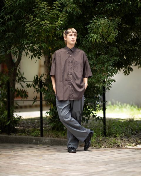 Graphpaper Easy Care Poplin S/S Oversized B.D Shirt 7月11日(土)新作発売！