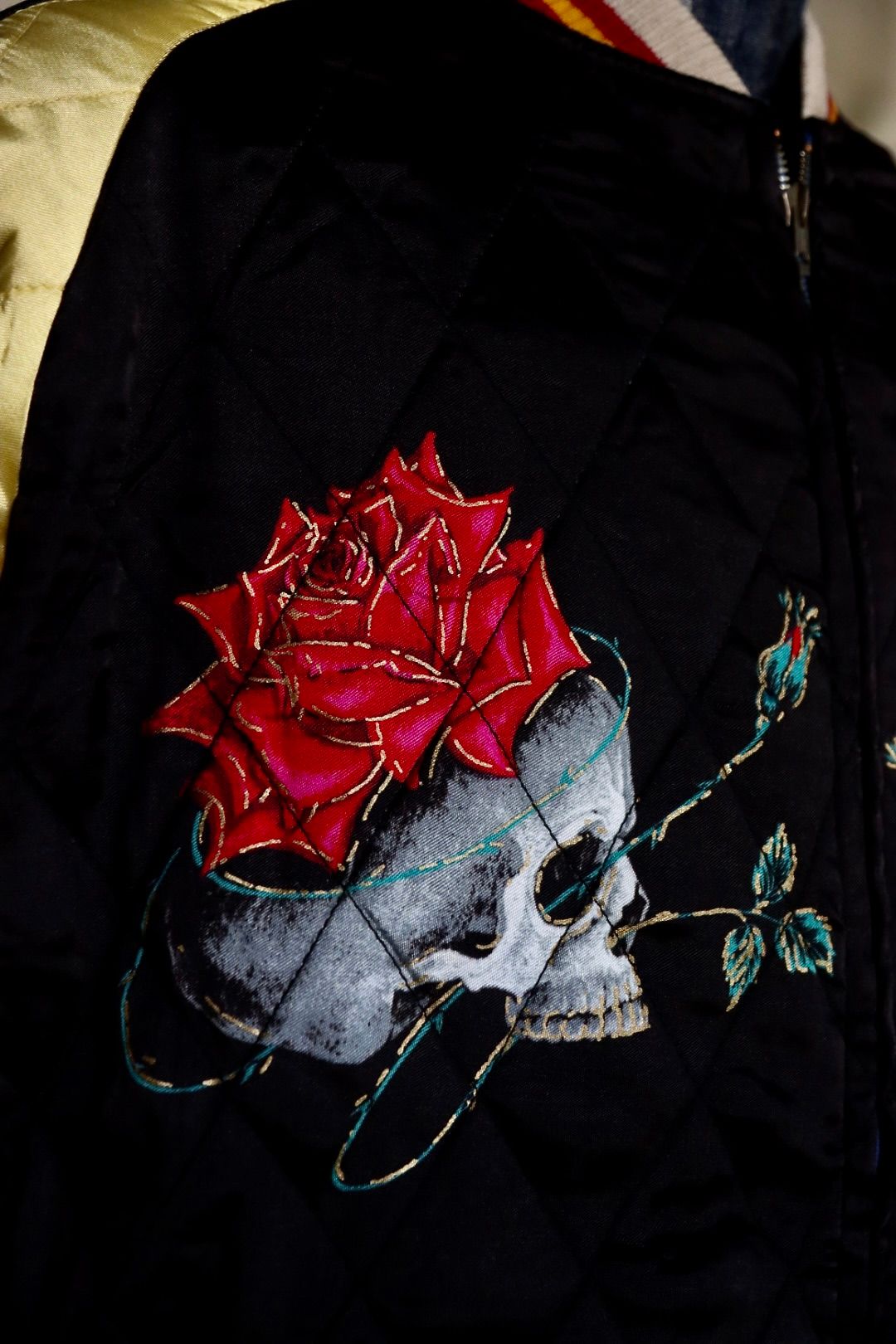セントマイケル×WILDSIDE YOHJI YAMAMOTO SKULL SUKA JACKET(SM-A23-0000-C26)BLACK