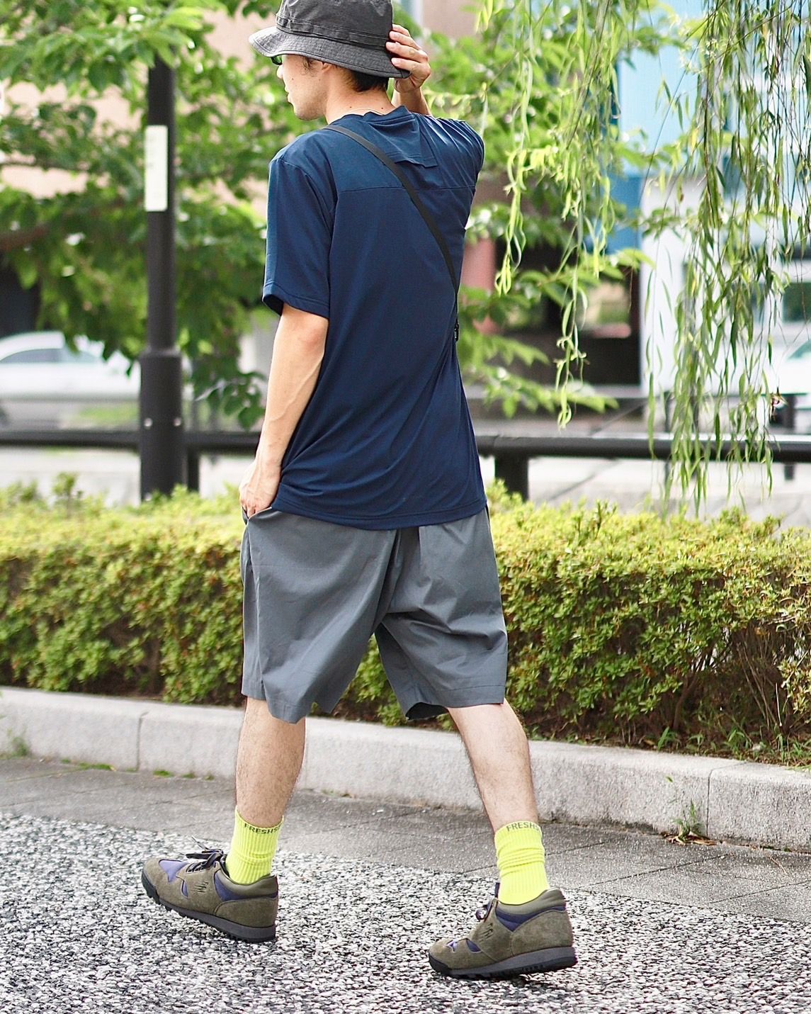 Graphpaper グラフペーパー Stretch Twill Wide Chef Shorts