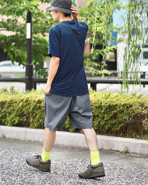 Graphpaper グラフペーパー Stretch Twill Wide Chef Shortsスタイル