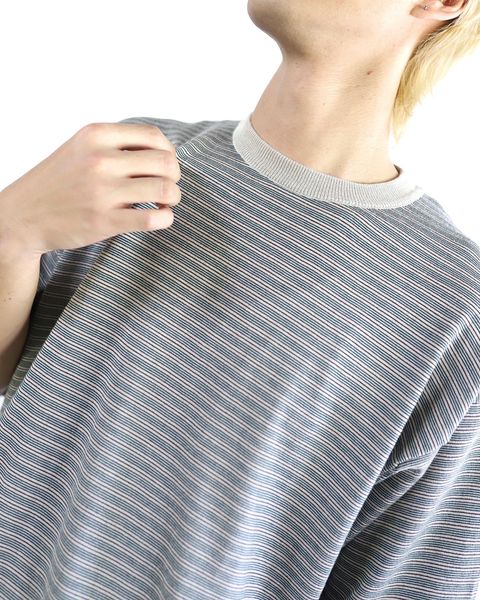 A.PRESSE 24SS High Gauge S/S Striped T-Shirt style 2024.4.13