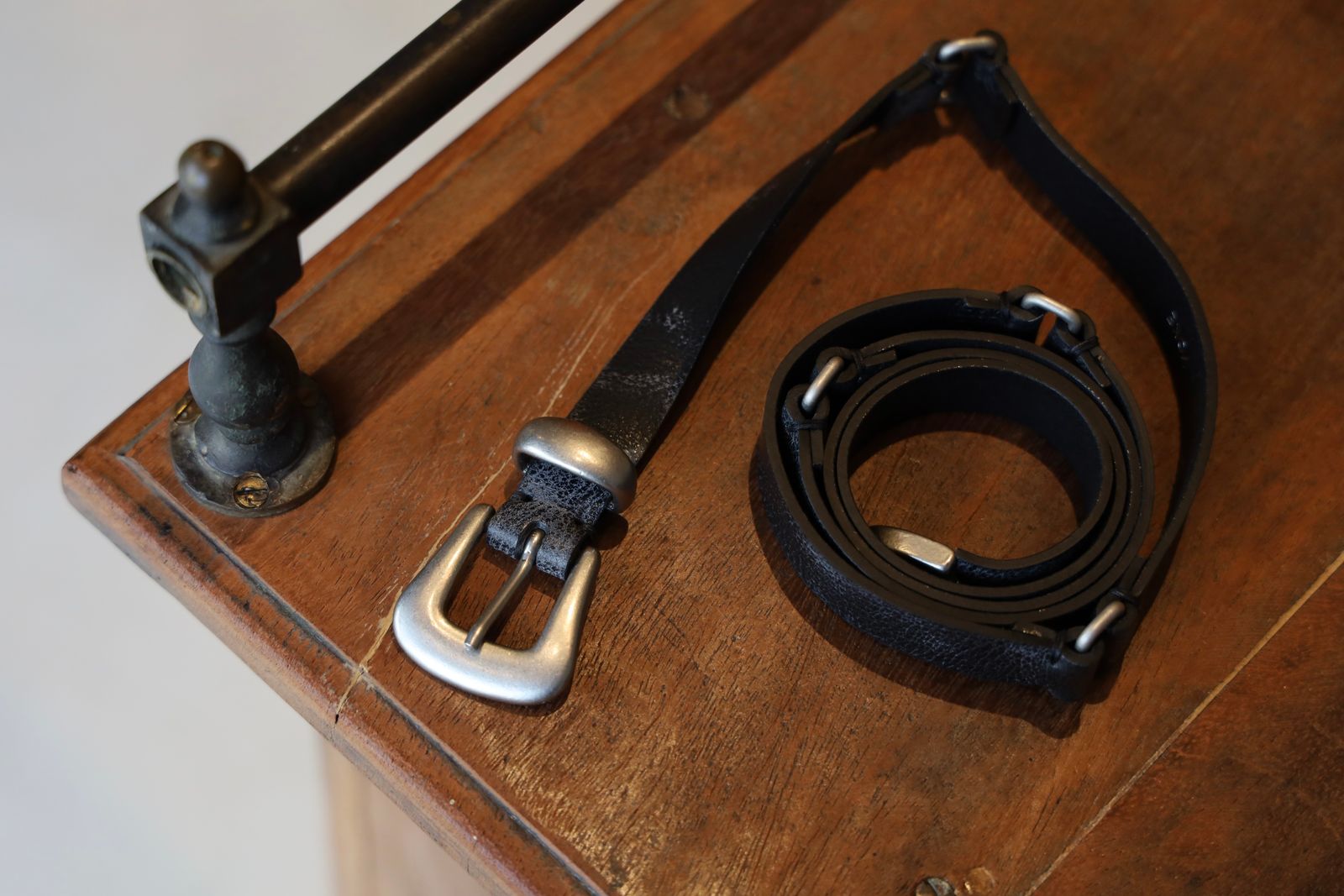 YOKE - ヨーク25SS LEATHER NALLOW WESTERN BELT(YK25SS0983A