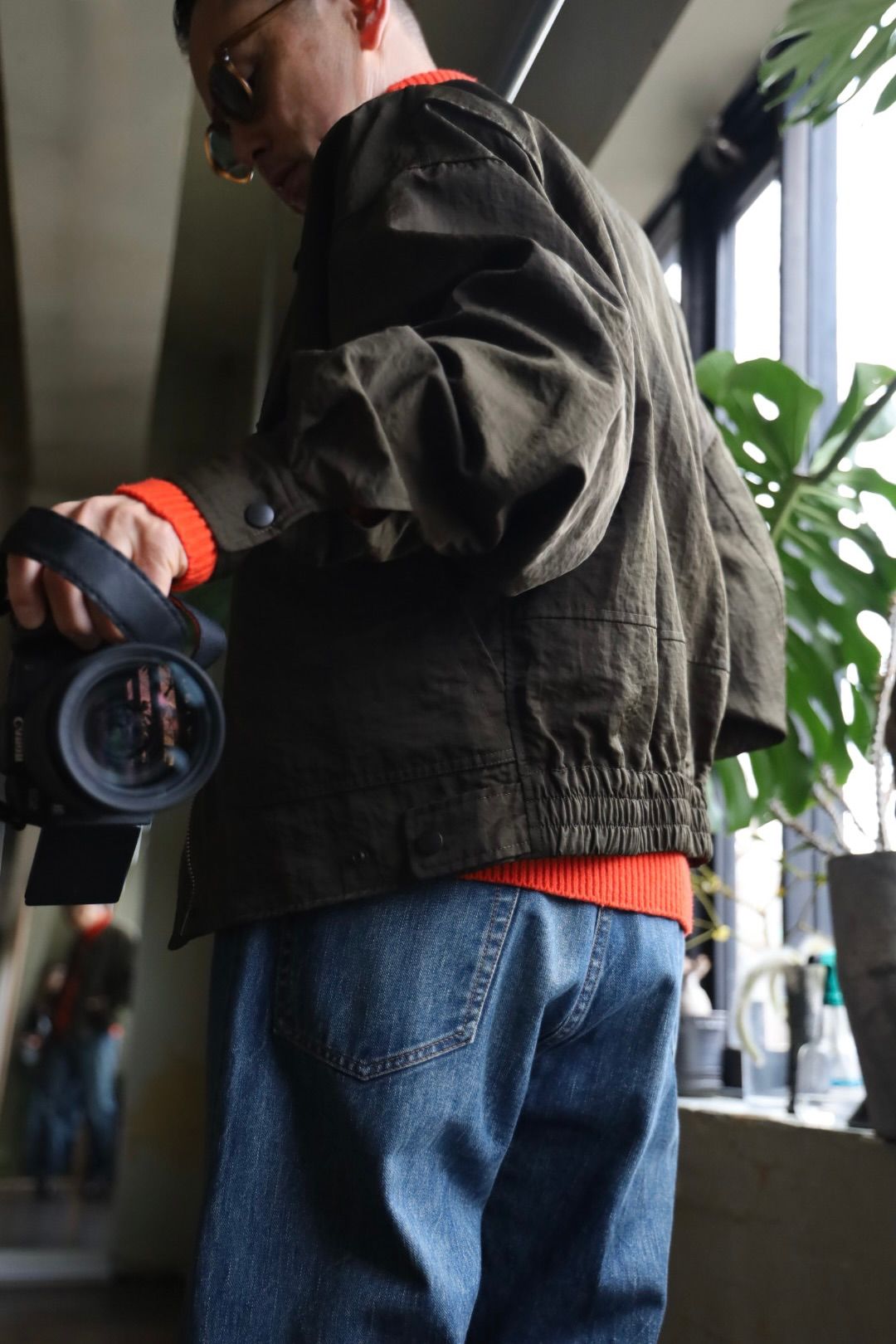 YOKE NYLON BOMBER JACKET