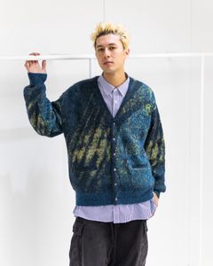 YOKE Abstract Jaquard Mohair Cardigan style 2025.11.29