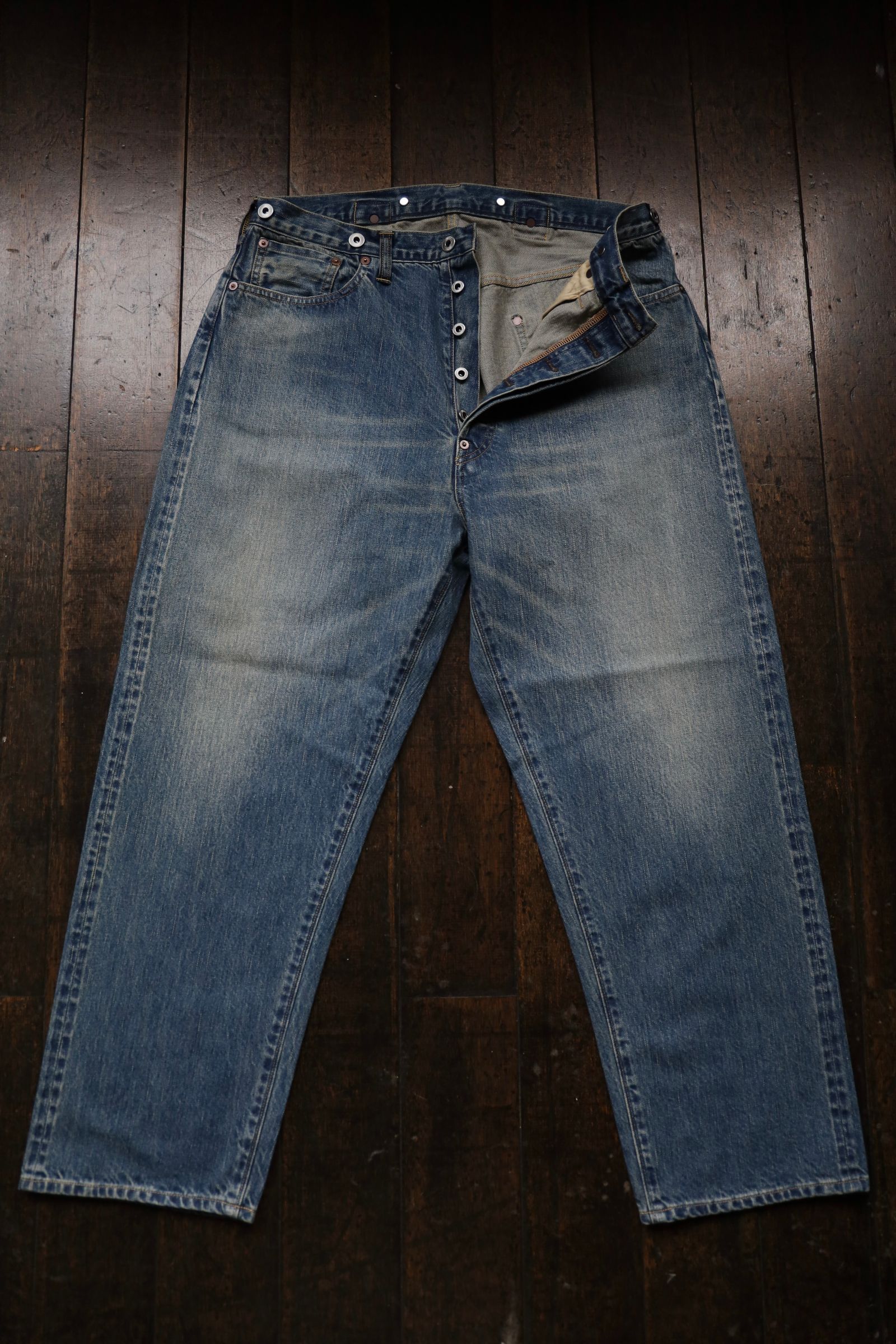 アプレッセNo.22 Washed Wide Denim Pants(AP-4003)INDIGO☆再販しました！
