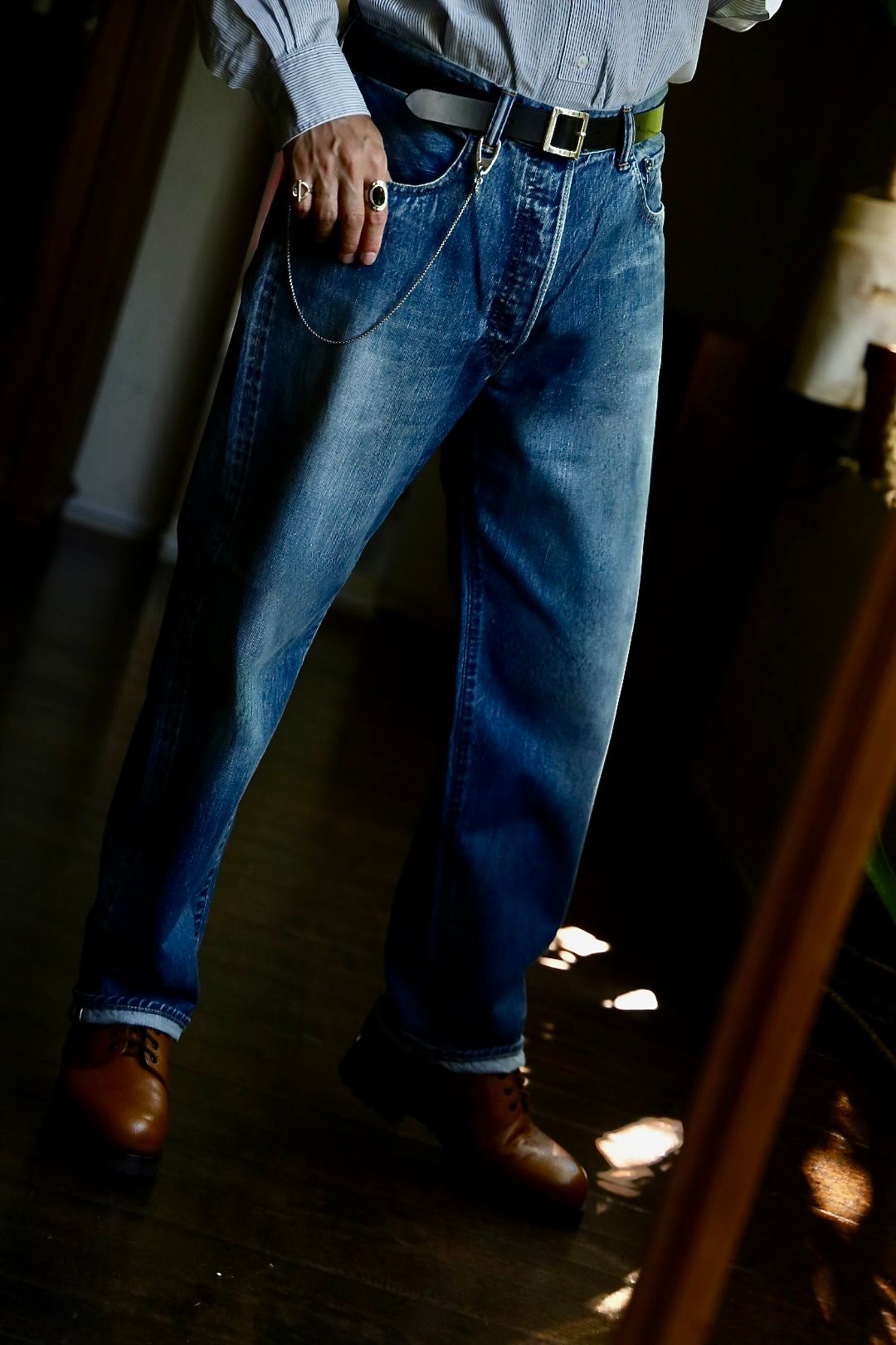 アプレッセ A.PRESSE Washed Denim Pants E A.PRESSE Washed Denim Pants E – unexpected store