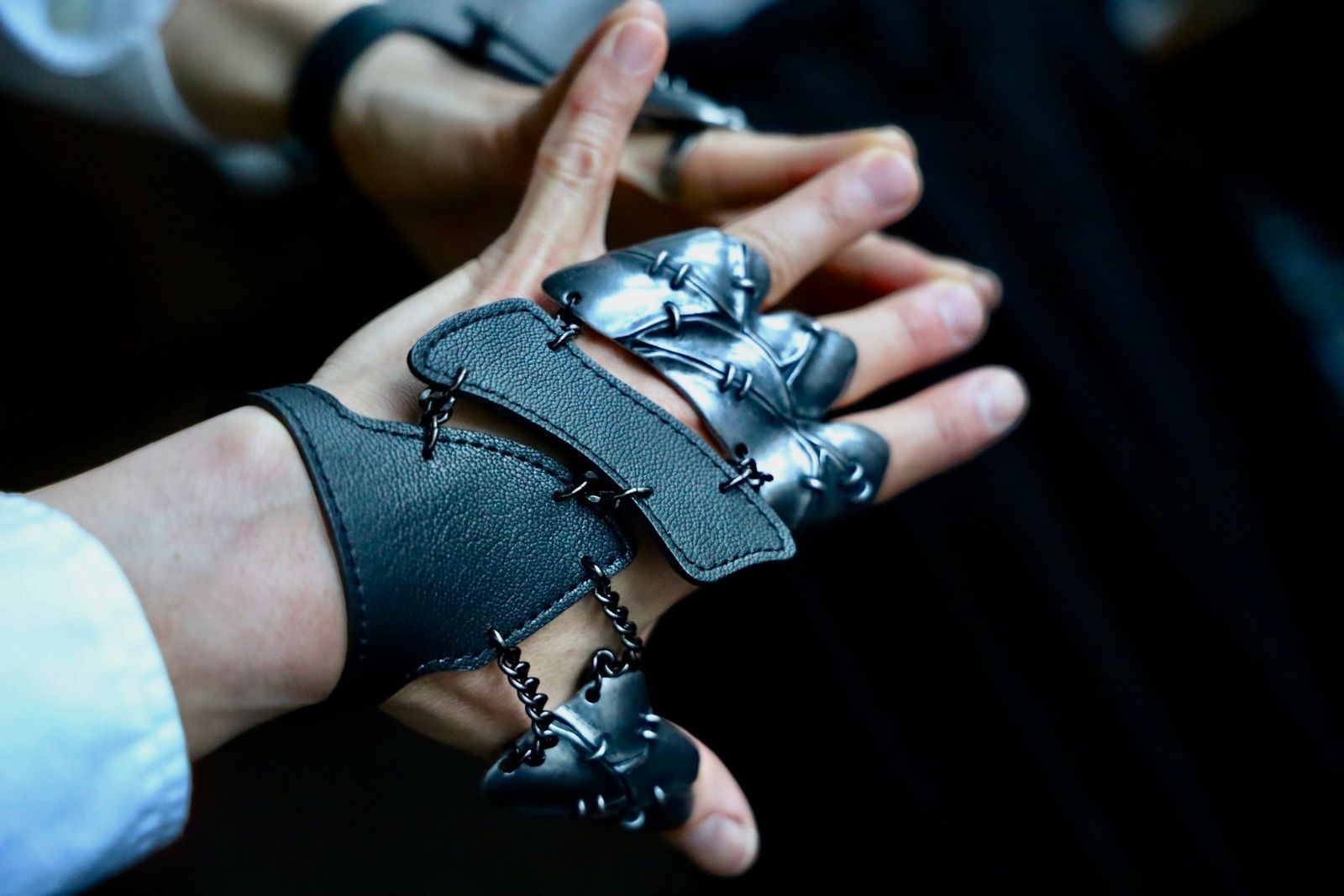 ヨウジヤマモト25SS LEATHER  SHADOW RING(HP-A74-869)