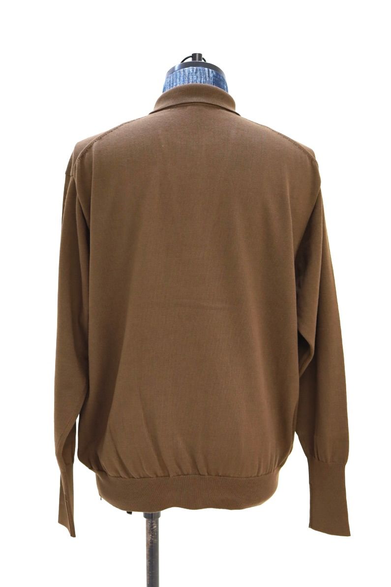 アプレッセ 2026 STYLE1 Cotton Knit L/S Polo Shirts (26SAP-03-03)BROWN☆2月7日(土)発売！